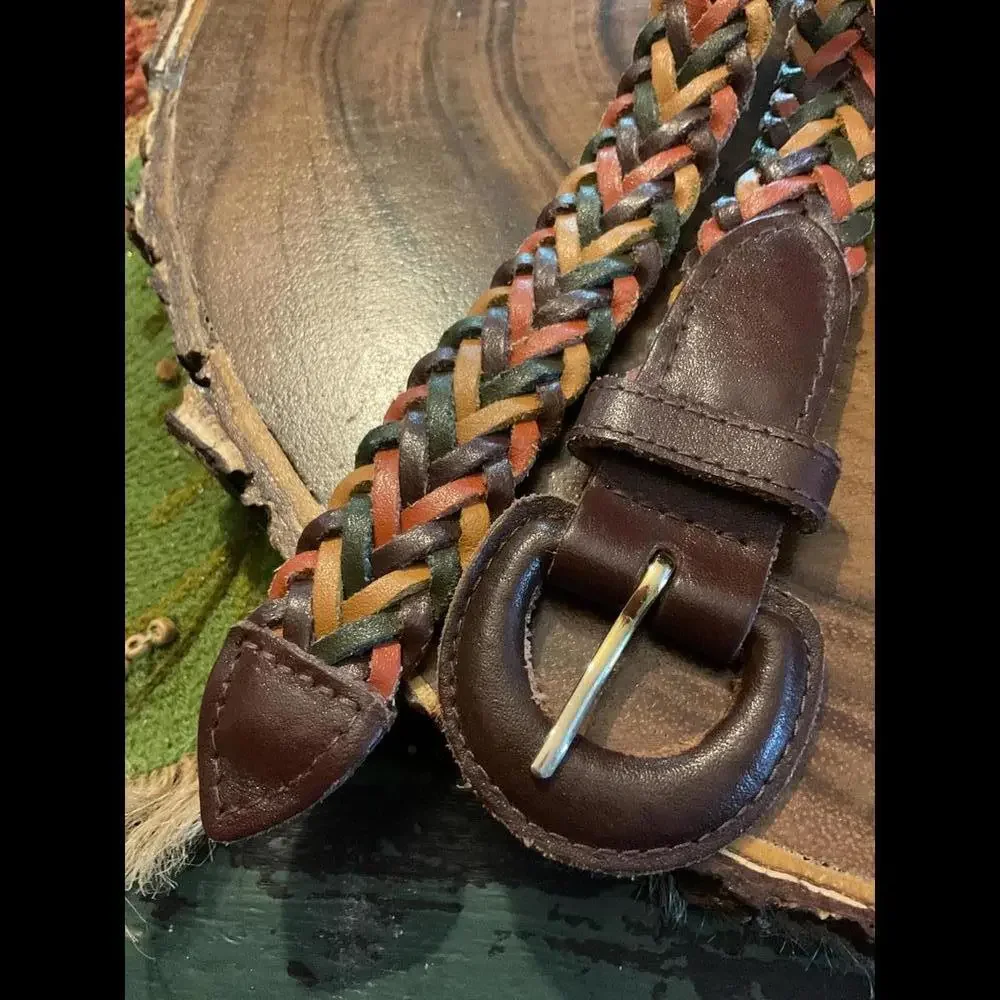 Handcrafted Braided Leather Belt
